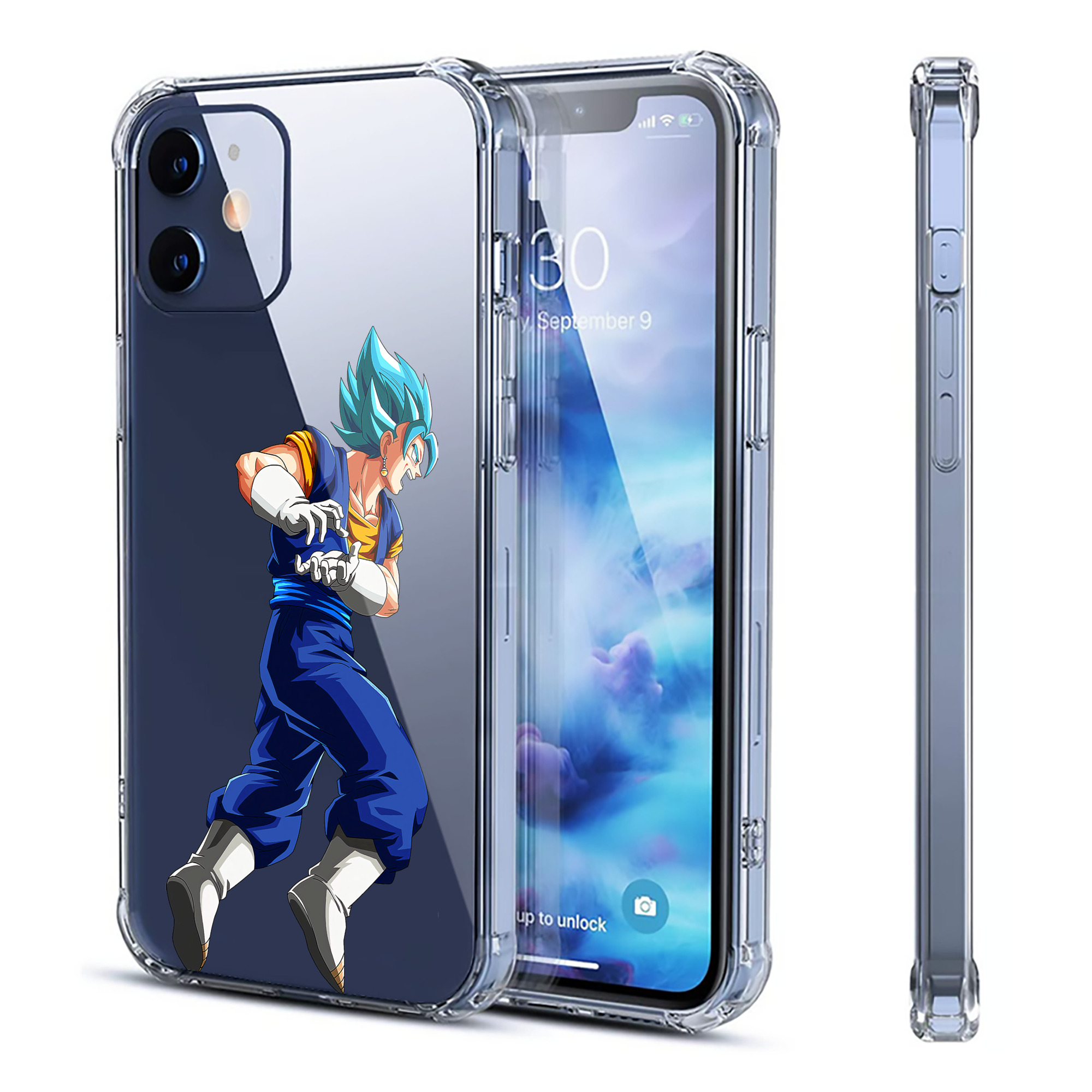 （画像用） ドラゴンボール ベジット DRAGON BALL Vegetto 【iPhone 12シリーズ対応】透明スマホケース（クリアソフトケース）